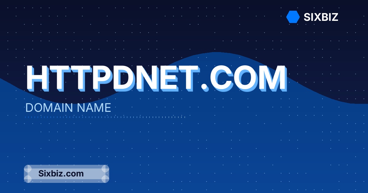 httpdnet.com - Premium Domain Name For Sale