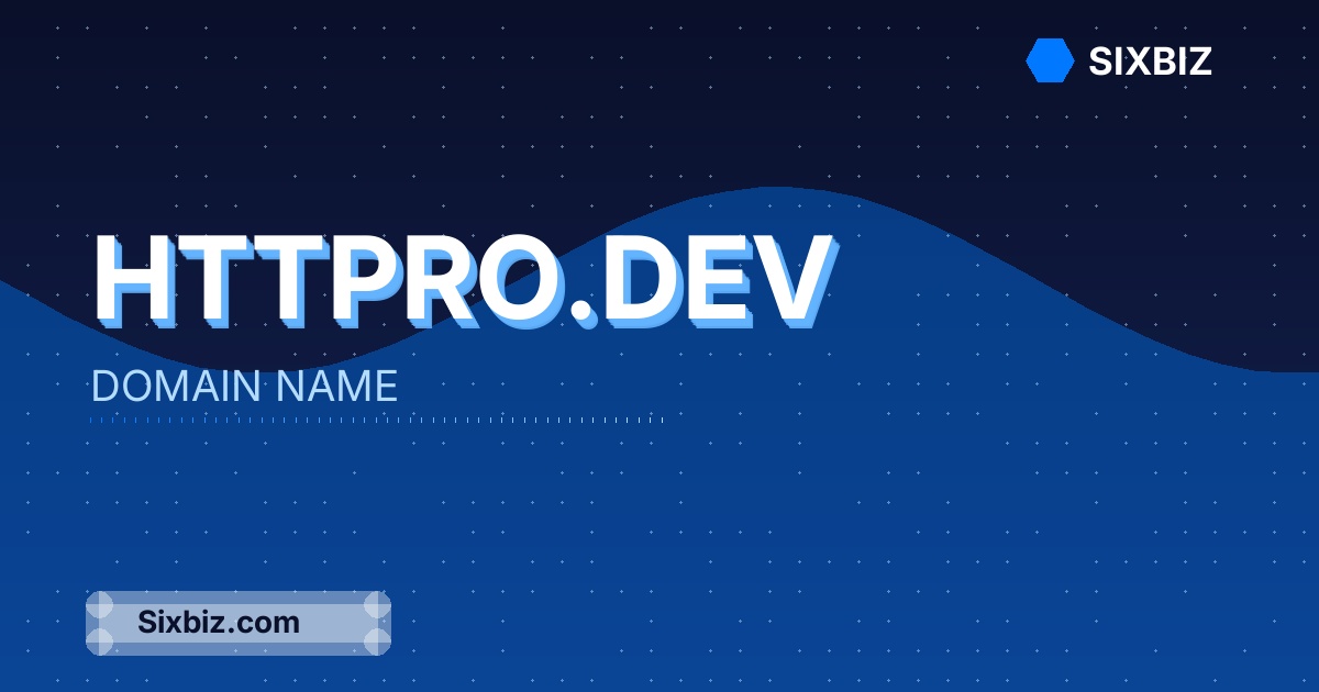 httpro.dev - Premium Domain Name For Sale