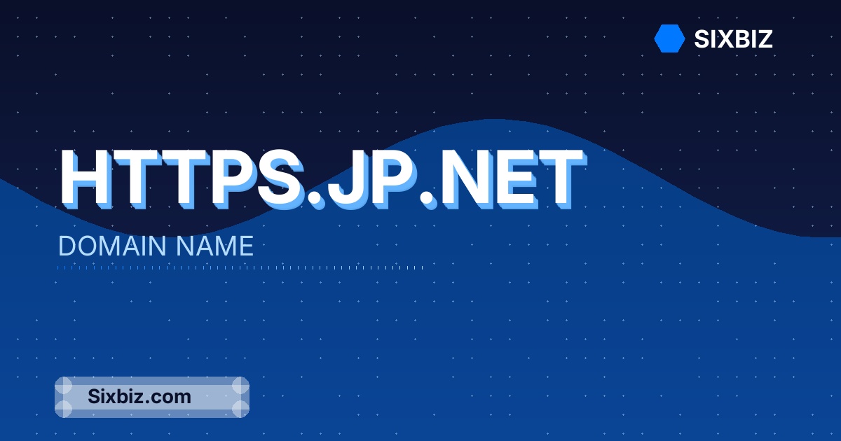 https.jp.net - Premium Domain Name For Sale