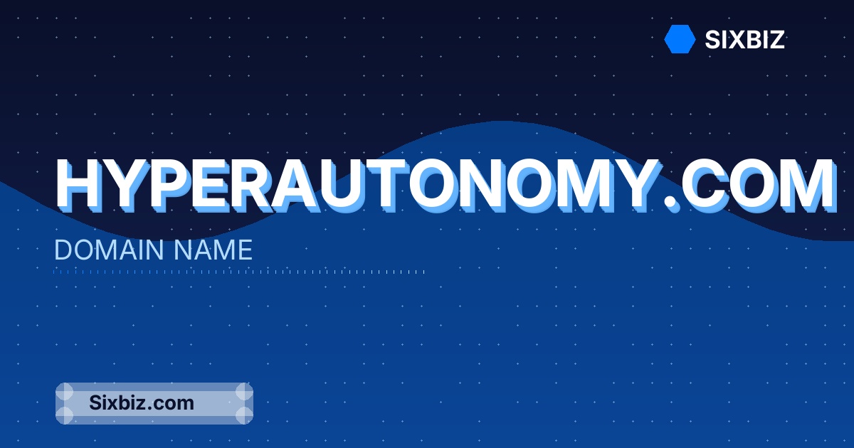 hyperautonomy.com - Premium Domain Name For Sale