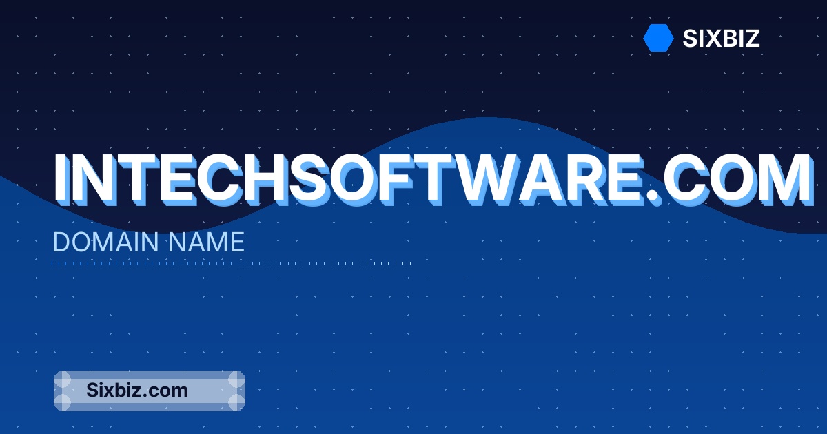 intechsoftware.com - Premium Domain Name For Sale