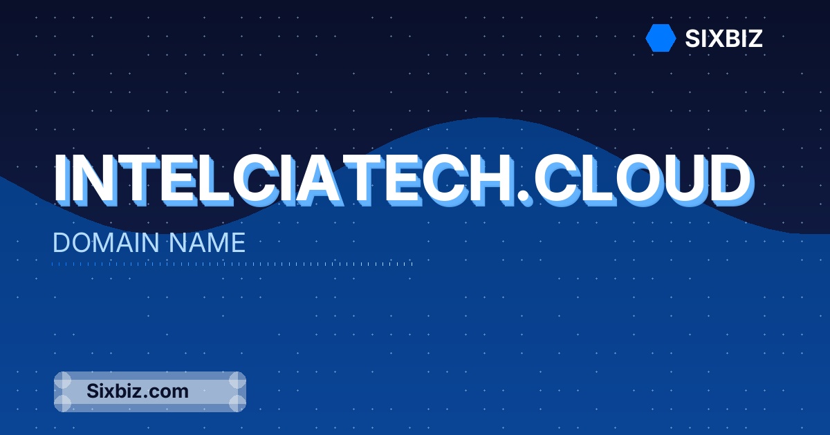 intelciatech.cloud - Premium Domain Name For Sale