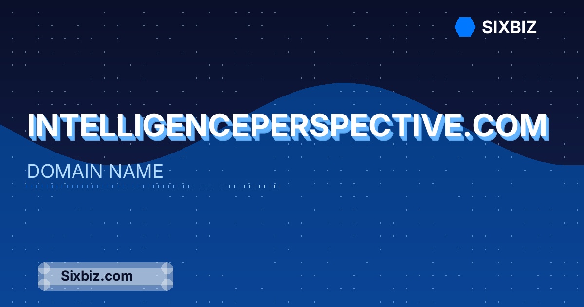intelligenceperspective.com - Premium Domain Name For Sale