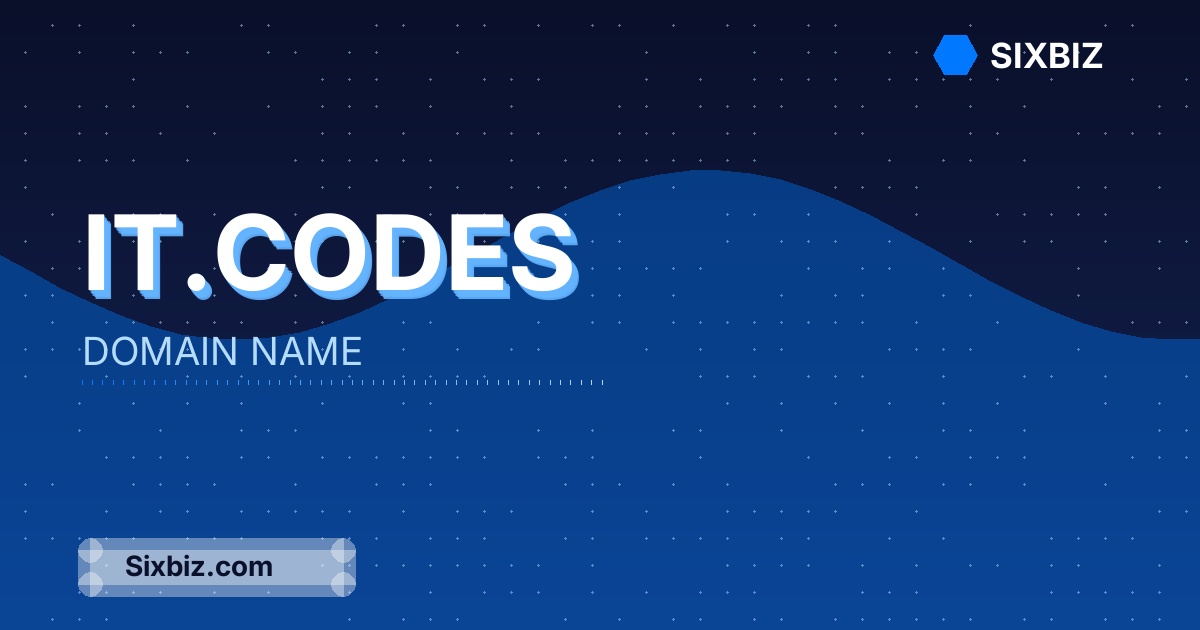 it.codes - Premium Domain Name For Sale