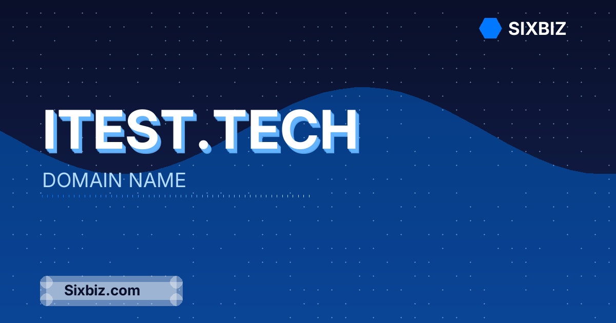 itest.tech - Premium Domain Name For Sale
