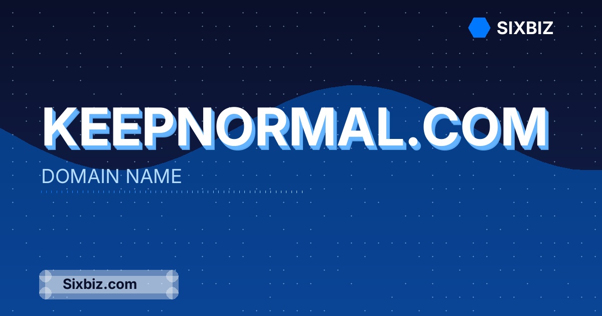 keepnormal.com - Premium Domain Name For Sale