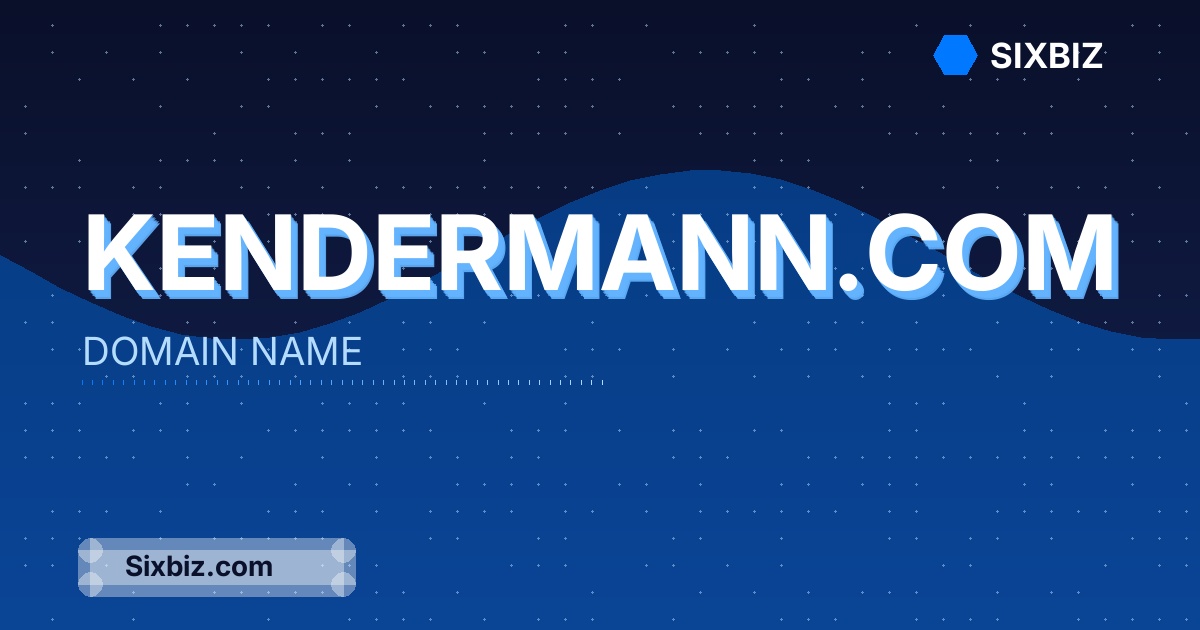 kendermann.com - Premium Domain Name For Sale