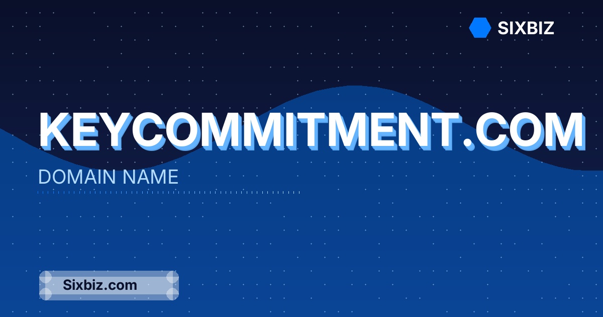 keycommitment.com - Premium Domain Name For Sale