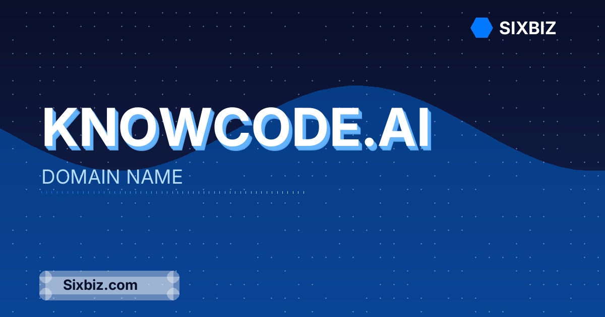 knowcode.ai - Premium Domain Name For Sale