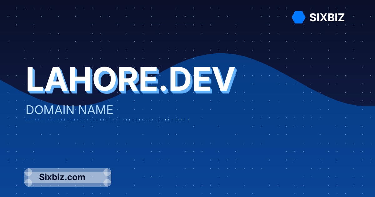 lahore.dev - Premium Domain Name For Sale
