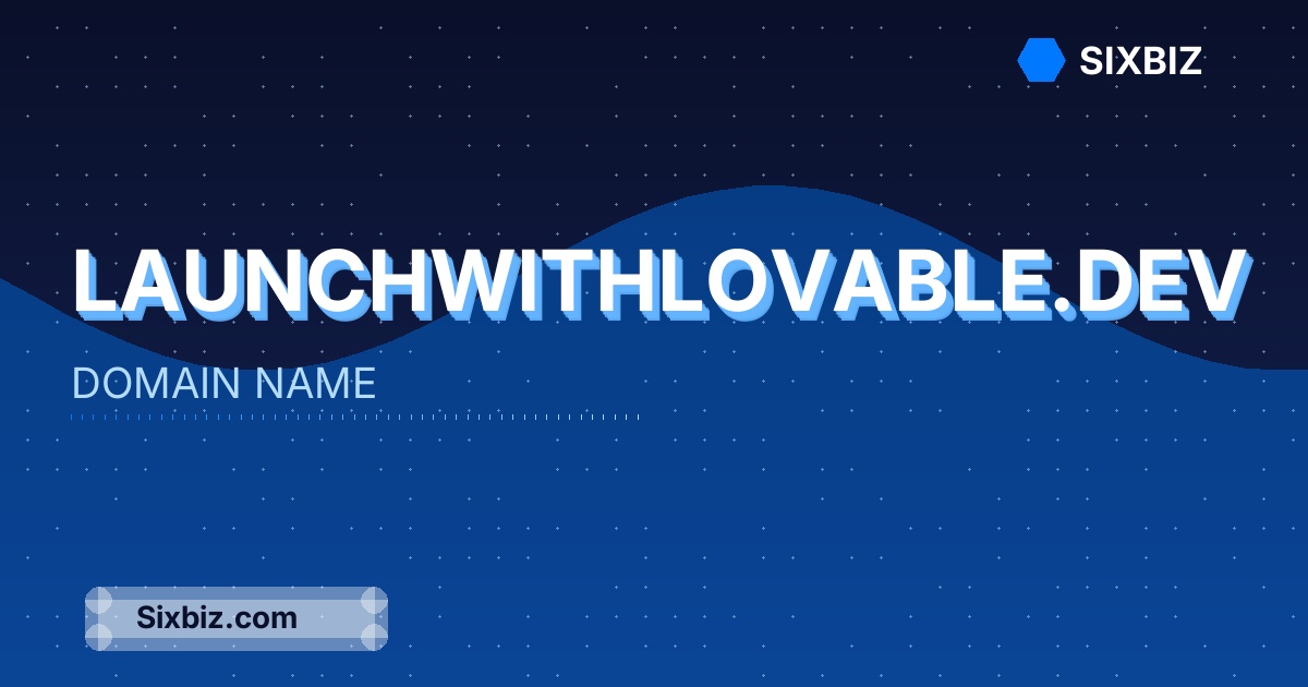 launchwithlovable.dev - Premium Domain Name For Sale
