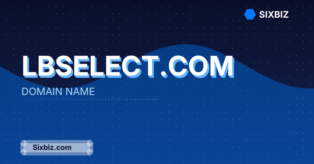 lbselect.com - Premium Domain Name For Sale