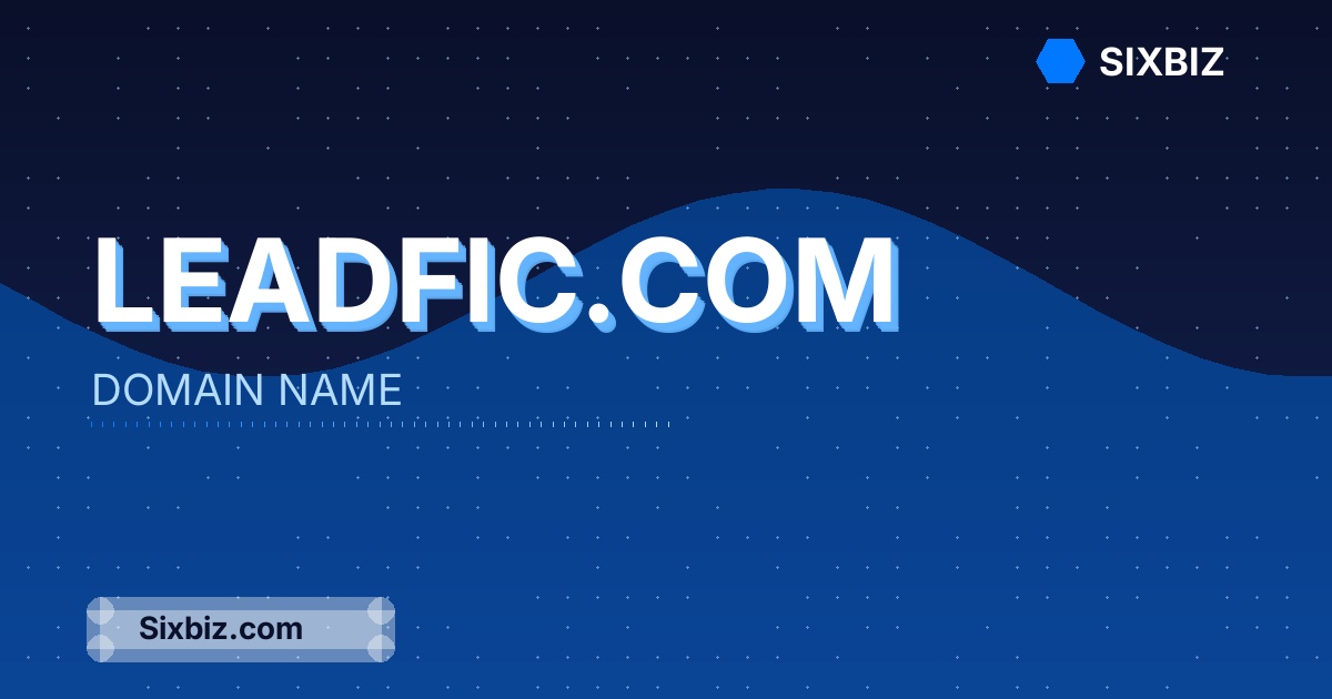 leadfic.com - Premium Domain Name For Sale