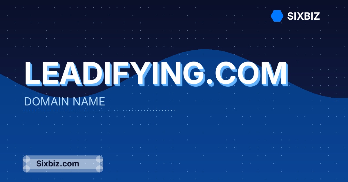 leadifying.com - Premium Domain Name For Sale