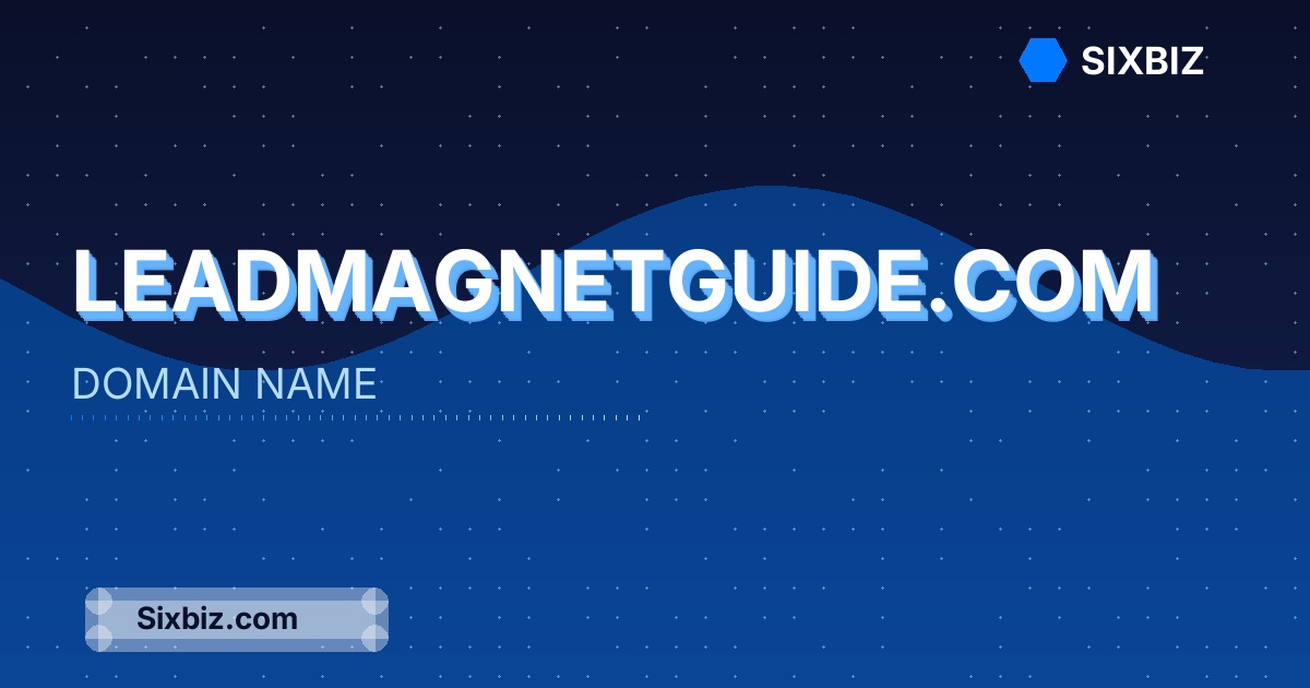 leadmagnetguide.com - Premium Domain Name For Sale