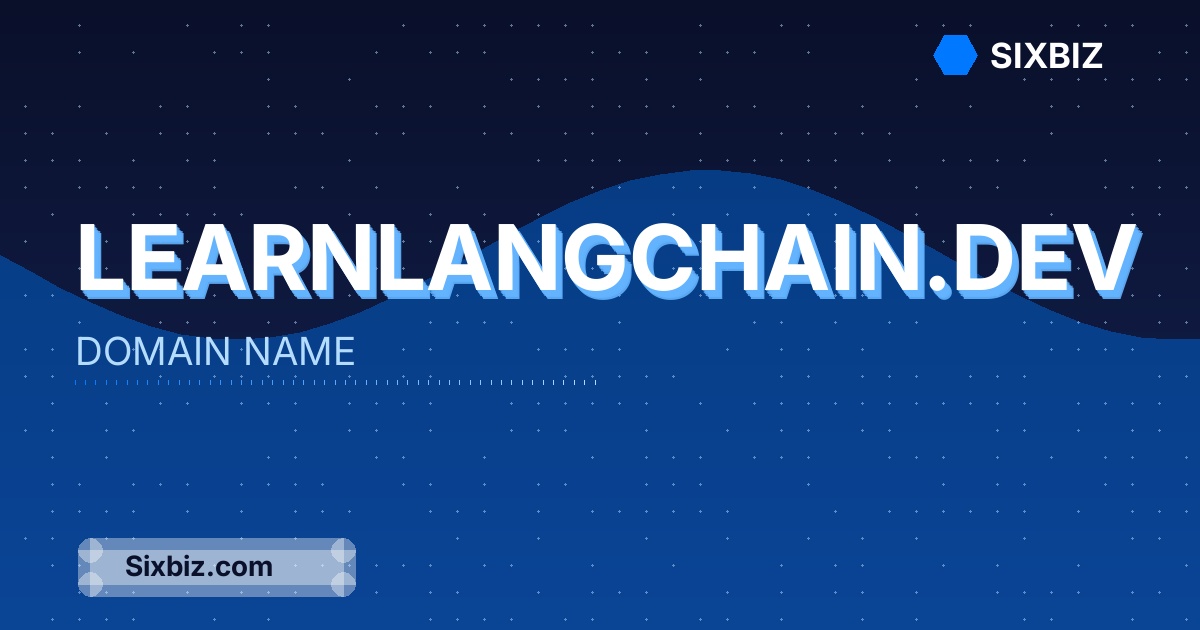learnlangchain.dev - Premium Domain Name For Sale