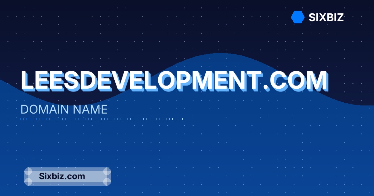 leesdevelopment.com - Premium Domain Name For Sale