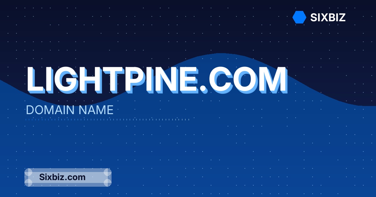 lightpine.com - Premium Domain Name For Sale