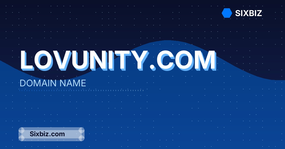 lovunity.com - Premium Domain Name For Sale