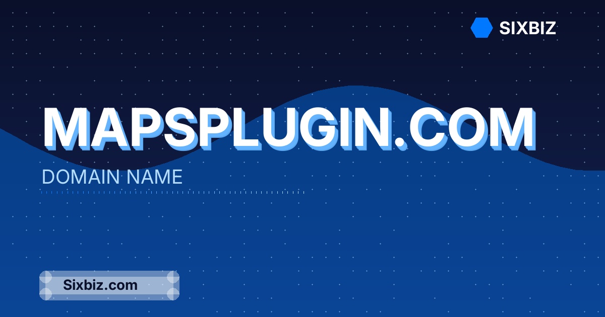 mapsplugin.com - Premium Domain Name For Sale