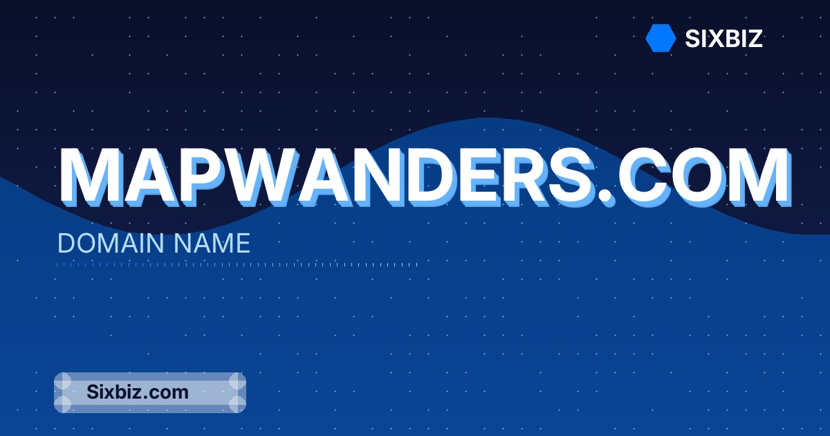 mapwanders.com - Premium Domain Name For Sale