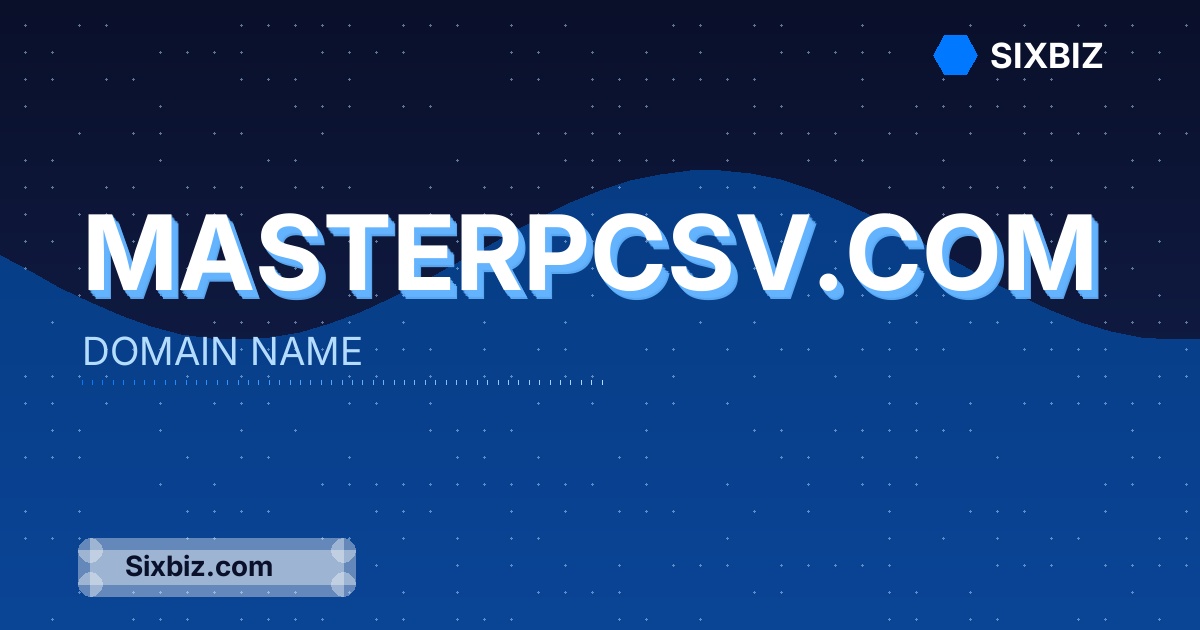 masterpcsv.com - Premium Domain Name For Sale