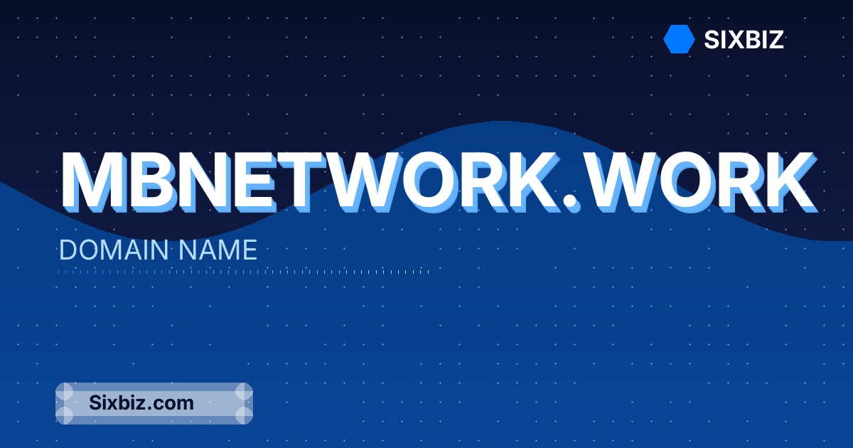 mbnetwork.work - Premium Domain Name For Sale