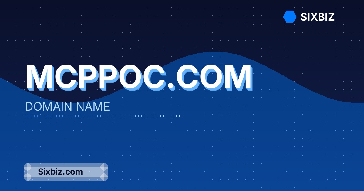 mcppoc.com - Premium Domain Name For Sale