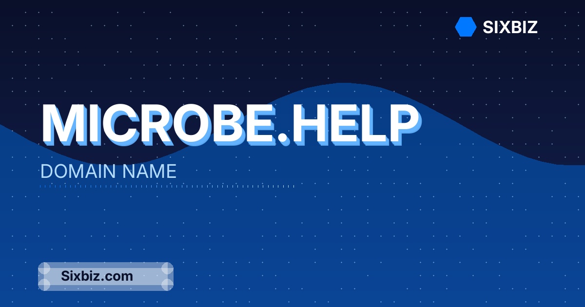 microbe.help - Premium Domain Name For Sale