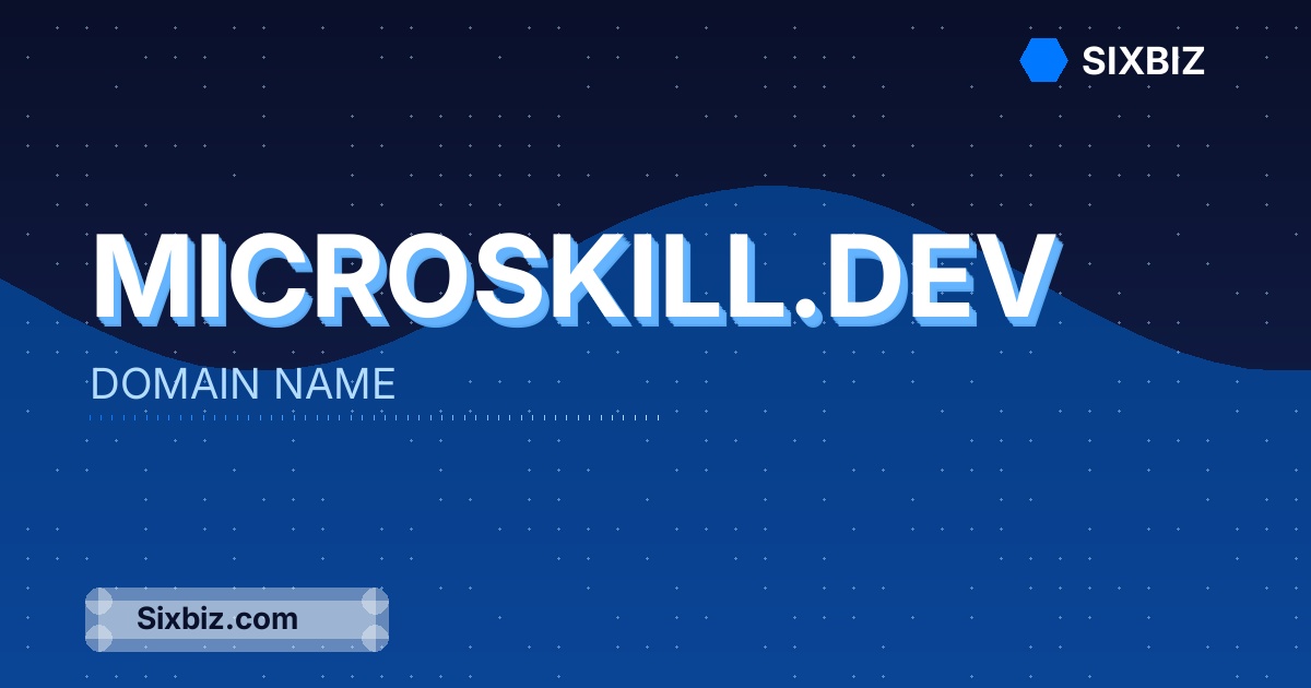 microskill.dev - Premium Domain Name For Sale