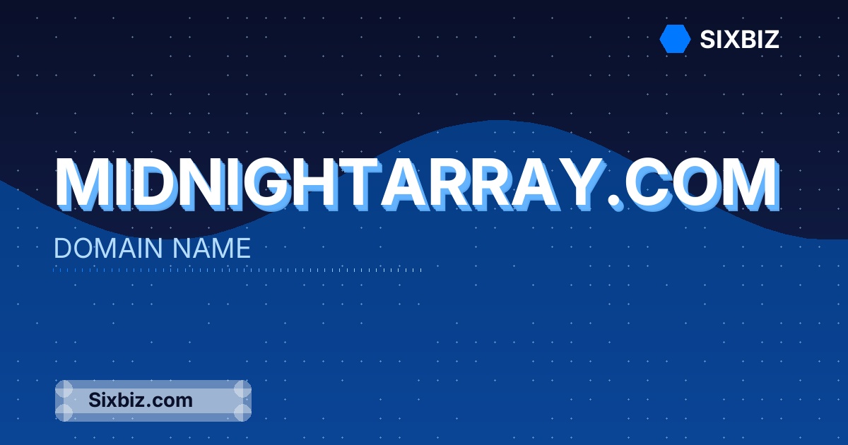 midnightarray.com - Premium Domain Name For Sale