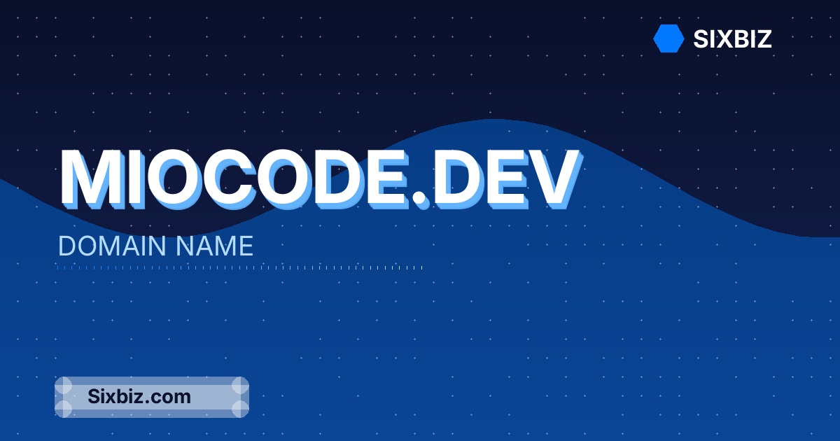 miocode.dev - Premium Domain Name For Sale