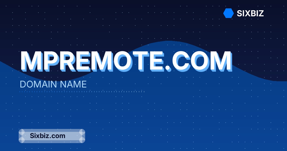 mpremote.com - Premium Domain Name For Sale