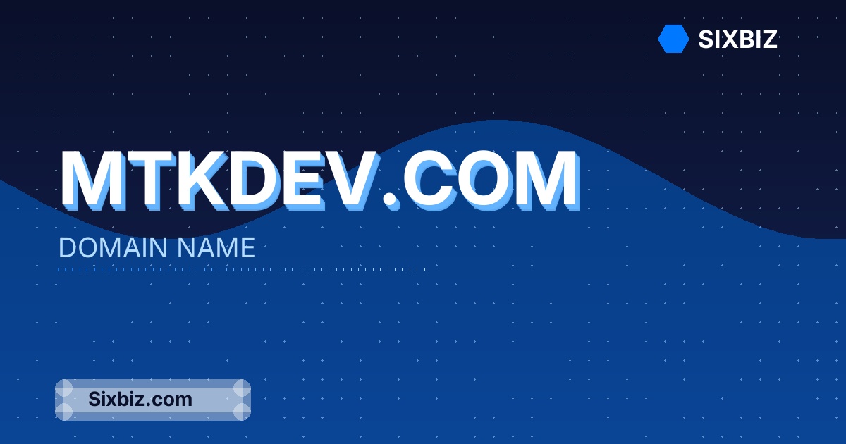 mtkdev.com - Premium Domain Name For Sale