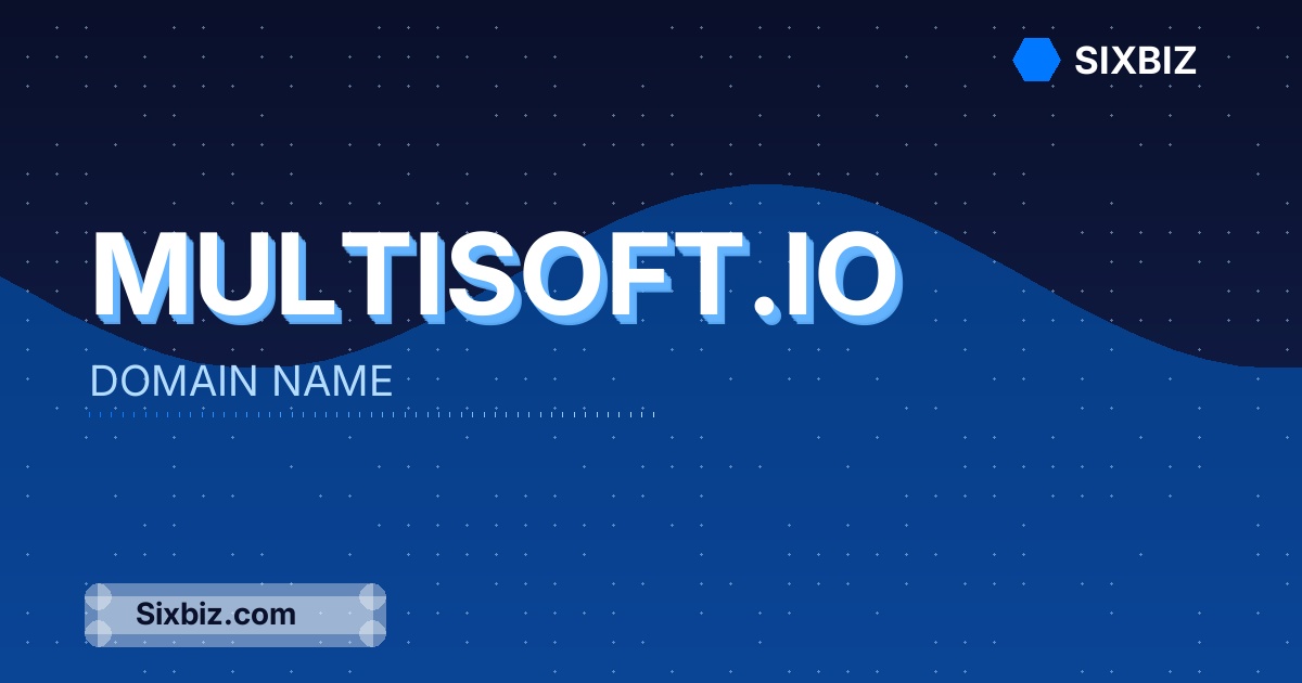multisoft.io - Premium Domain Name For Sale