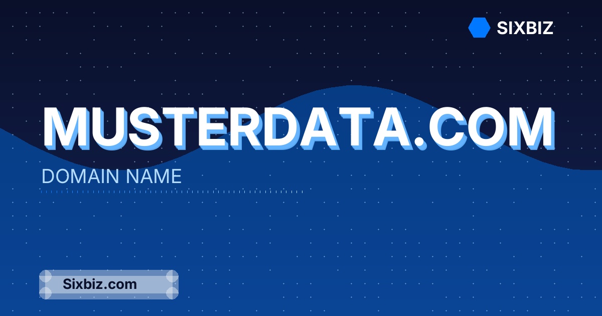 musterdata.com - Premium Domain Name For Sale