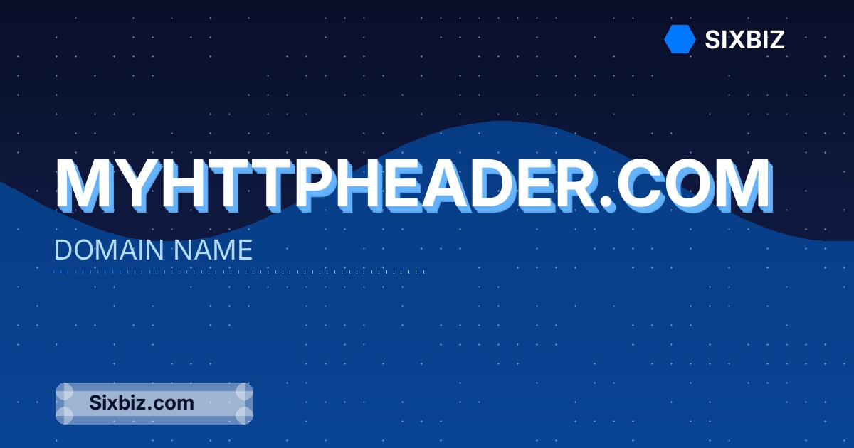 myhttpheader.com - Premium Domain Name For Sale