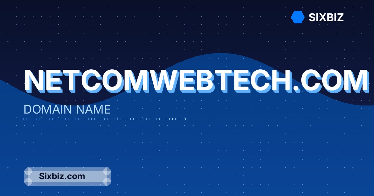 netcomwebtech.com - Premium Domain Name For Sale