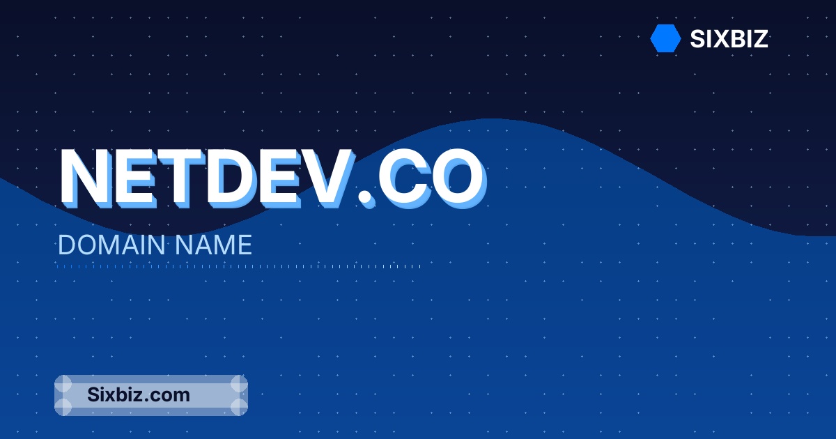 netdev.co - Premium Domain Name For Sale