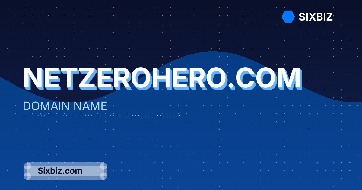 netzerohero.com - Premium Domain Name For Sale