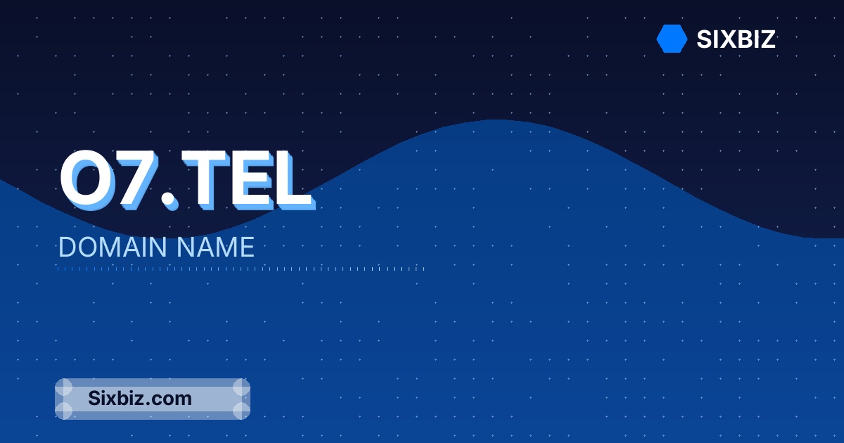 o7.tel - Premium Domain Name For Sale