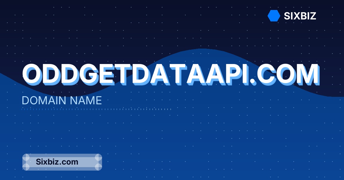 oddgetdataapi.com - Premium Domain Name For Sale