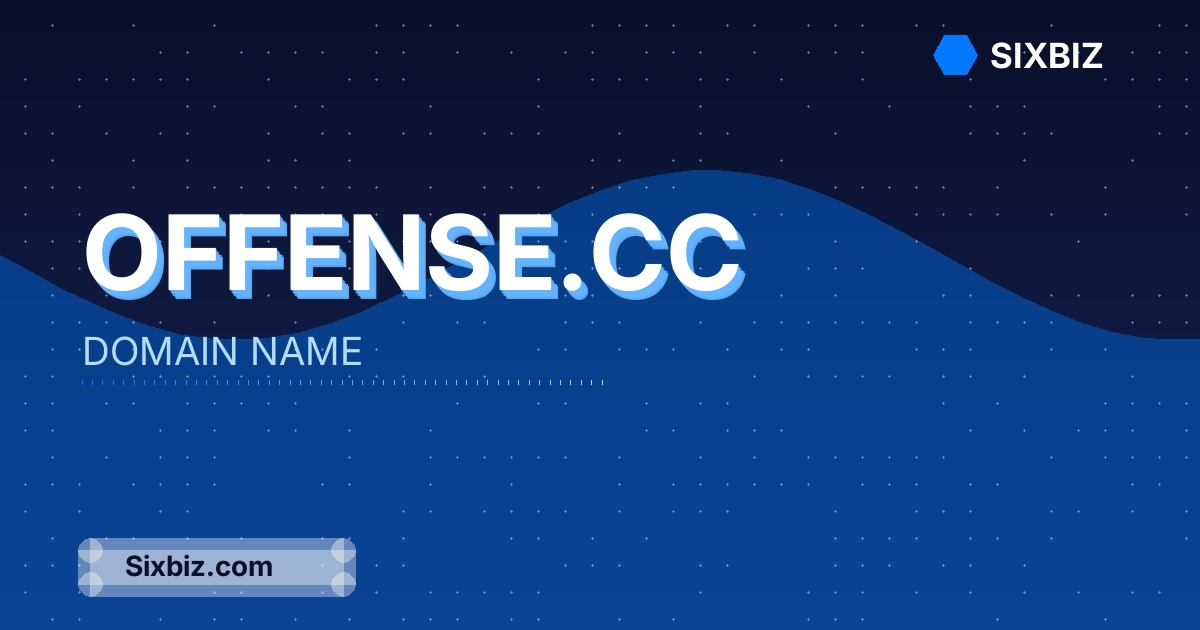 offense.cc - Premium Domain Name For Sale