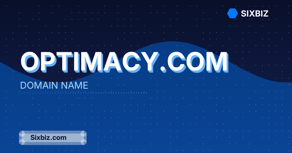 optimacy.com - Premium Domain Name For Sale