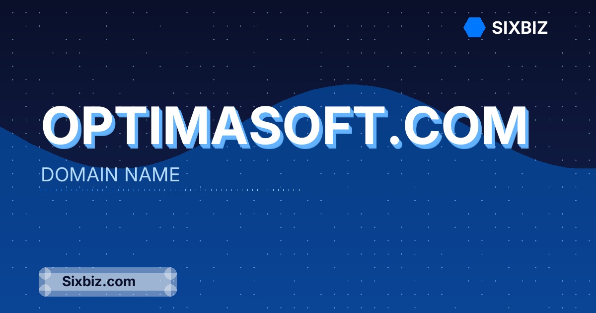 optimasoft.com - Premium Domain Name For Sale