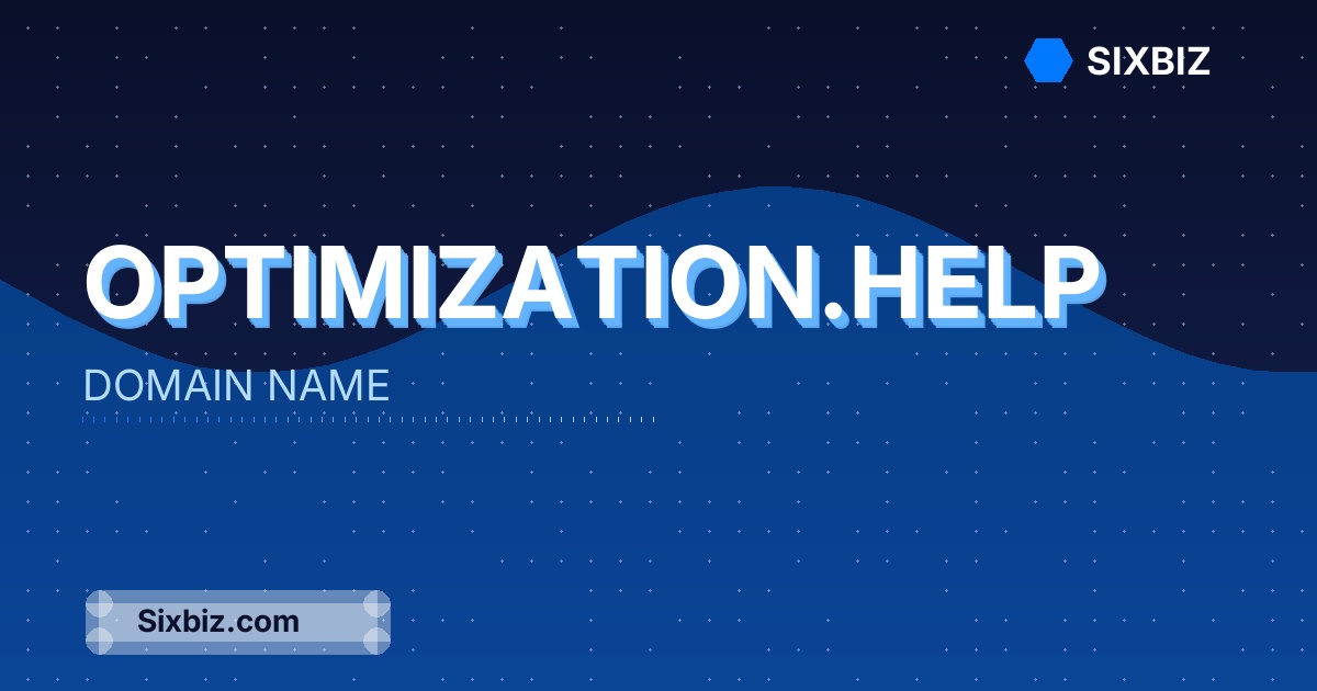 optimization.help - Premium Domain Name For Sale