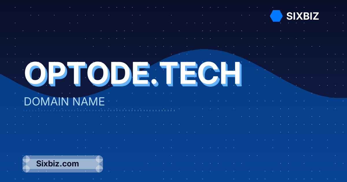 optode.tech - Premium Domain Name For Sale