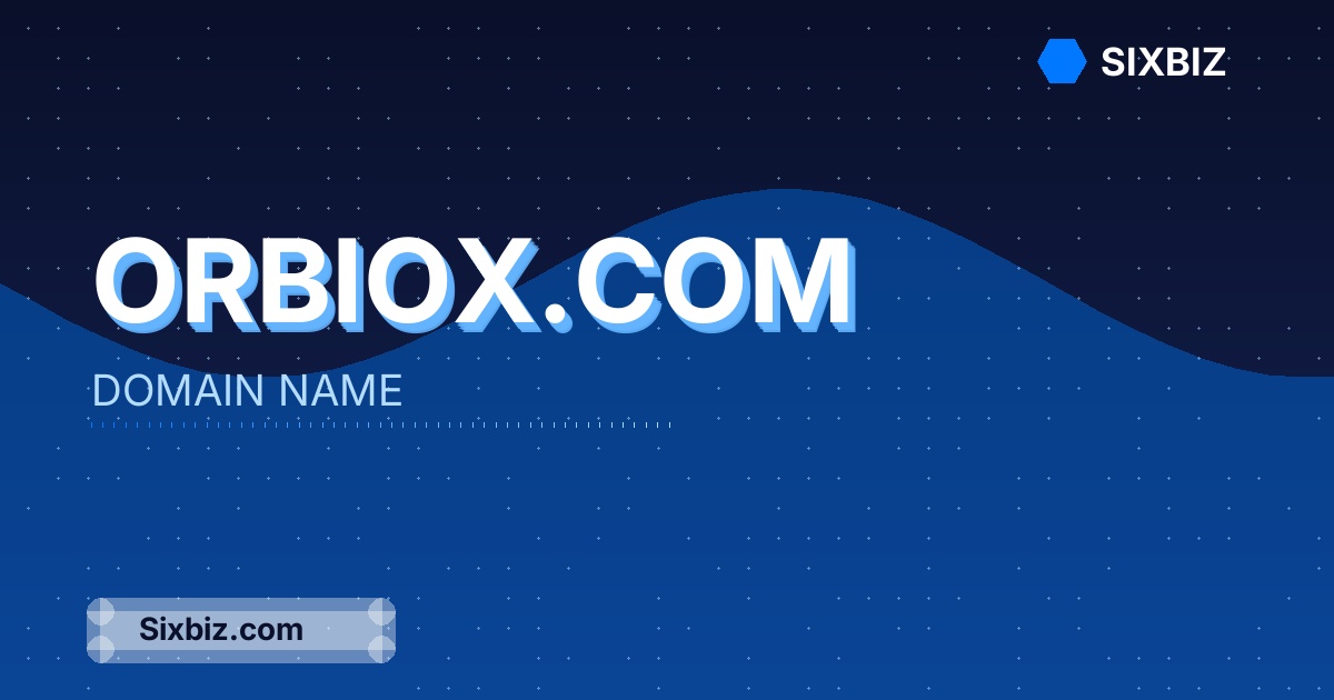 orbiox.com - Premium Domain Name For Sale