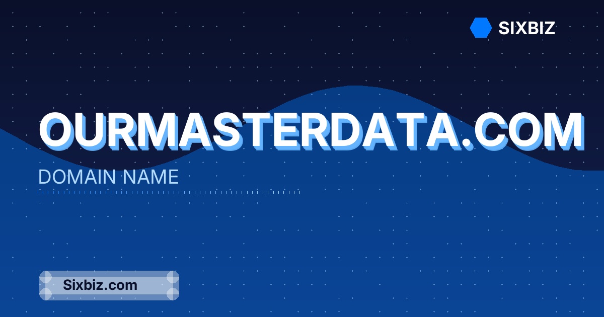 ourmasterdata.com - Premium Domain Name For Sale
