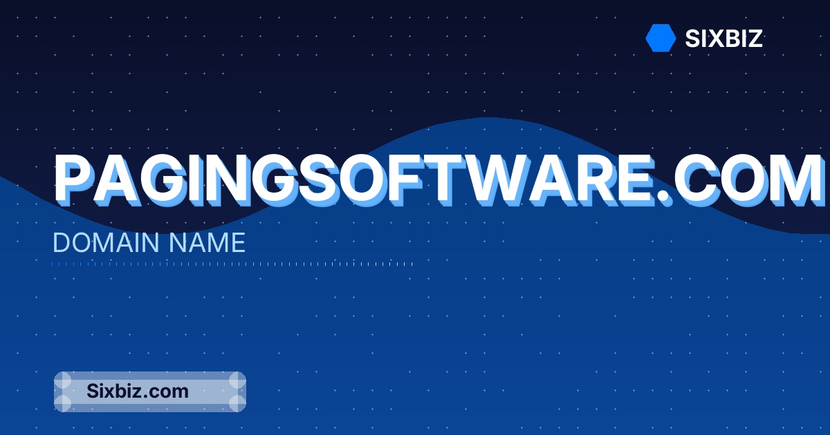 pagingsoftware.com - Premium Domain Name For Sale